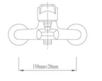 NTL Shower Mixer Tap 1505 (8880)<br>*Contact us for best price - Domaco