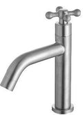 ARINO T-10194SS CROSS HANDLE BASIN PILLAR TAP - Domaco
