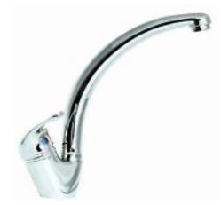 ARINO T-6146-2 'G' SPOUT SINGLE LEVER HANDLE SINK MIXER TAP - Domaco