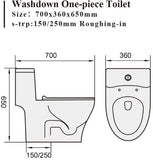 Tiara 520 1-Piece Toilet Bowl domaco.com.sg