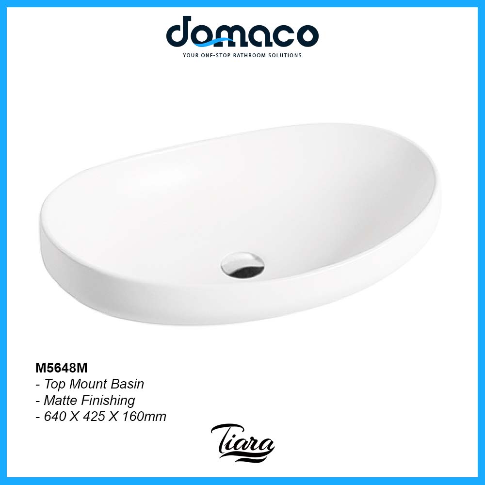 Tiara M5648M Matte Basin - Top Mount domaco.com.sg