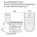 Tiara 208 2-Piece Toilet Bowl domaco.com.sg
