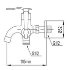 NTL Two Way Tap 1654-C (3880)<br>*Contact us for best price - Domaco