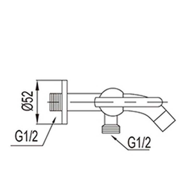 NTL Two Way Tap 2028B-C or 2028W-C (Black or White) (4280)<br>*Contact us for best price - Domaco
