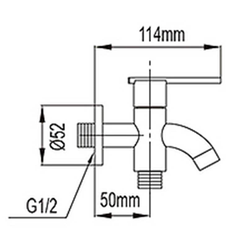 NTL Two Way Tap 2030B-C or 2030W-C (Black or White) (3580)<br>*Contact us for best price - Domaco