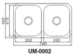 ENGLEFIELD UM-0002 0.9mm Handmade S/Steel Undermount Kitchen Sink - Domaco