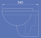 Velin V8005 Wall Hung WC For Concealed Tank - Domaco