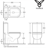 Vasile V338 Toilet Bowl Domaco.com.sg
