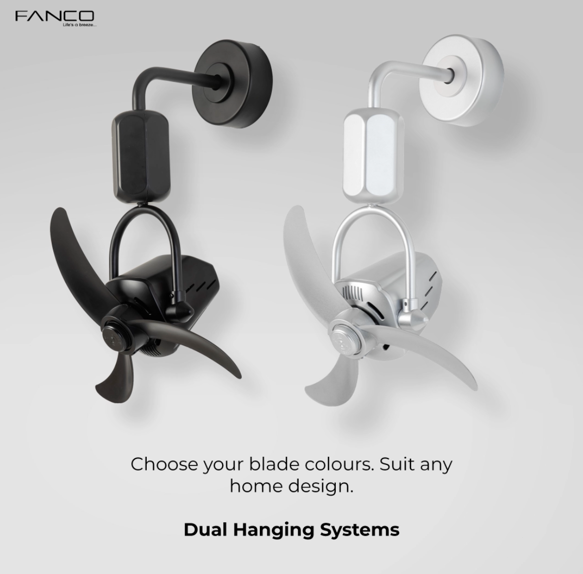 Fanco Vino 18" DC Wall/Ceiling Fan with Remote Domaco.com.sg