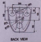 ARINO WC-0887-WT Wall-Hung WC - Domaco