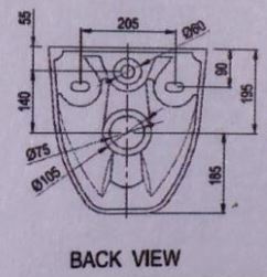 ARINO WC-0887-WT Wall-Hung WC - Domaco