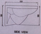 ARINO WC-0887-WT Wall-Hung WC - Domaco