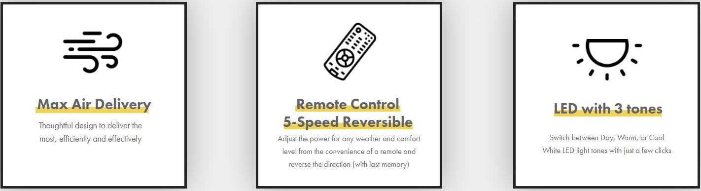 FANCO HELI 56" MADEIRA DC CEILING FAN + REMOTE CONTROL + LED LIGHT KIT RGB - Domaco