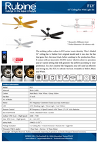 Rubine Fly DC Ceiling Fan domaco.com.sg