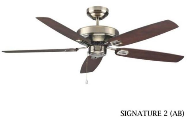 Fanco Signature-2 50" Ceiling Fan (5 ABS Blades) - Domaco