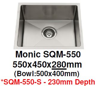 Monic SQM-550 & 550-S Kitchen Sink - Domaco