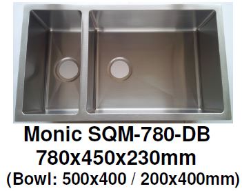 Monic SQM-780 & 780-DB Kitchen Sink - Domaco